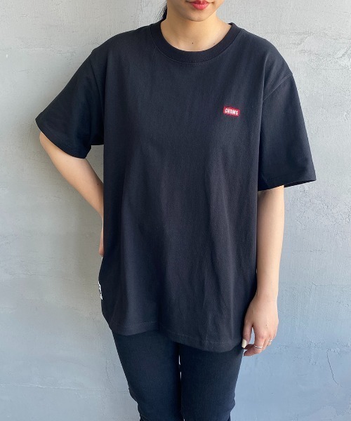 CHUMS（チャムス）の「[CHUMS/チャムス] BOOBY バックプリント ショートスリーブTシャツ（Tシャツ/カットソー・レディース・ブラック/グレイッシュベージュ/ブルーグリーン/ホワイト×ネイビー/ネイビー/ホワイト・M/L/XL/XXL）」の21枚目の写真