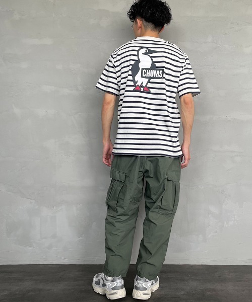 CHUMS（チャムス）の「[CHUMS/チャムス] BOOBY バックプリント ショートスリーブTシャツ（Tシャツ/カットソー・レディース・ブラック/グレイッシュベージュ/ブルーグリーン/ホワイト×ネイビー/ネイビー/ホワイト・M/L/XL/XXL）」の17枚目の写真