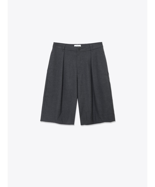 ENCIRCLE(エンサークル)の「【ENCIRCLE/エンサークル】One tuck shorts/ワンタックシショート(パンツ)(その他パンツ・レディース・チャコールグレー・1/2)」の5枚目の写真