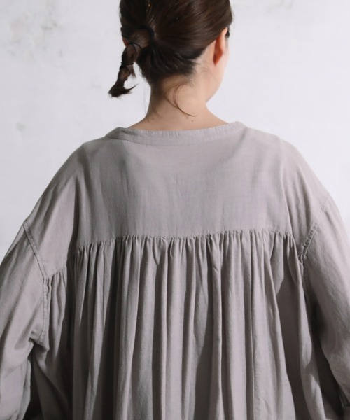 soulberry(ソウルベリー)の「ギャザーなワンピース veck(ワンピース・レディース・グレー系・L/M/4L/3L/LL)」の12枚目の写真