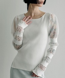 SORIN | Sheer & Rib Mix Top(ニット/セーター)