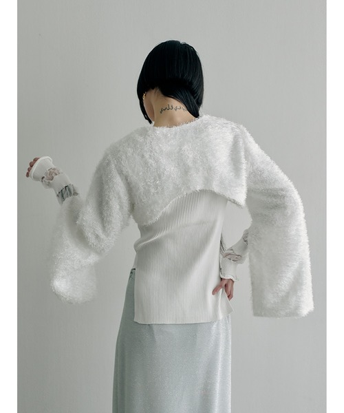 SORIN（ソリン　）の「Sheer & Rib Mix Top（ニット/セーター・レディース・ホワイト/ブラック/オリーブ・38）」の17枚目の写真