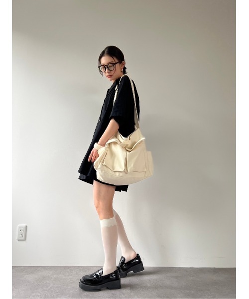 オープンカラーシャツオールインワン（つなぎ/オールインワン）｜HANNE