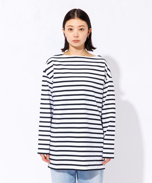 LEMINOR（ルミノール）の「【Leminor/ルミノア】ボーダーロングスリーブTEE（Tシャツ/カットソー・レディース・ネイビー/ブラック・フリー）」の22枚目の写真