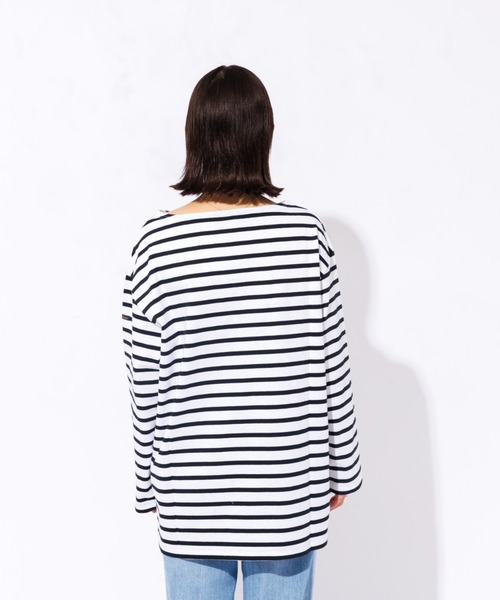 LEMINOR（ルミノール）の「【Leminor/ルミノア】ボーダーロングスリーブTEE（Tシャツ/カットソー・レディース・ネイビー/ブラック・フリー）」の12枚目の写真