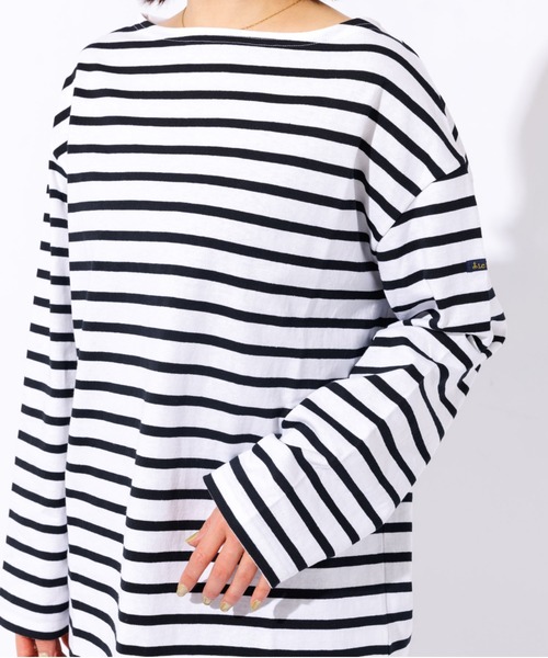 LEMINOR（ルミノール）の「【Leminor/ルミノア】ボーダーロングスリーブTEE（Tシャツ/カットソー・レディース・ネイビー/ブラック・フリー）」の14枚目の写真