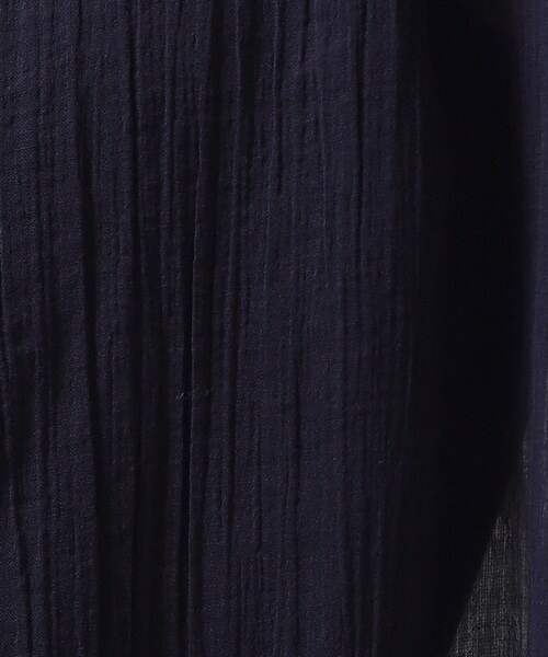 SHOO・LA・RUE（シューラルー）の「◆【洗える/7分袖】ふんわり さらさら コットンシフォンシャツワンピース（ワンピース・レディース・カーキ/ネイビー/ピンク系/ライトベージュ/ブルー・04/02/03）」の12枚目の写真