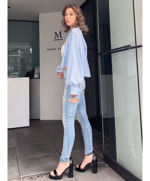 GYDA（ジェイダ）の「プラットフォームサンダル（サンダル・レディース・ブラック/ライトブルー・SMALL/MEDIUM/LARGE）」の14枚目の写真