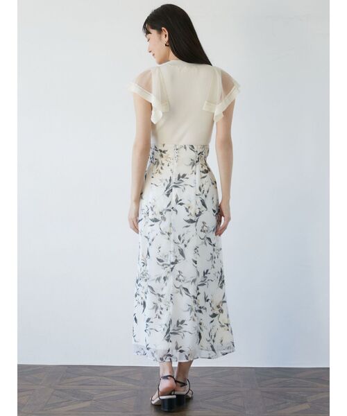 LAGUNAMOON（ラグナムーン）の「ボタニカルペイントナロースカート（スカート・レディース・ライトブルー/アイボリー・SMALL/MEDIUM）」の17枚目の写真