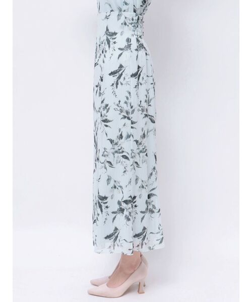 LAGUNAMOON（ラグナムーン）の「ボタニカルペイントナロースカート（スカート・レディース・ライトブルー/アイボリー・SMALL/MEDIUM）」の19枚目の写真