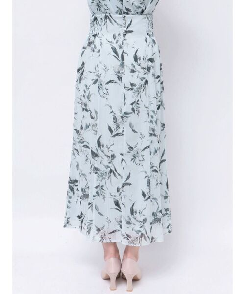 LAGUNAMOON（ラグナムーン）の「ボタニカルペイントナロースカート（スカート・レディース・ライトブルー/アイボリー・SMALL/MEDIUM）」の20枚目の写真