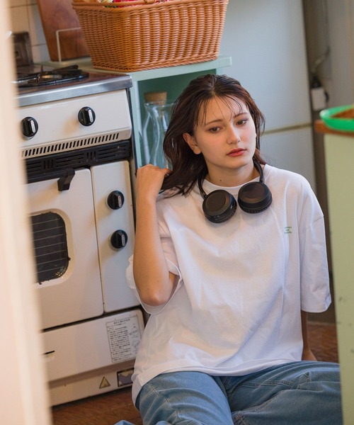 GLOBAL WORK（グローバルワーク）の「アカヌケグラフィックT半袖/AND YUA ANY/106440（Tシャツ/カットソー・キッズ・ピンク/キナリ/ホワイト系5/ブルー/イエロー/ホワイト系6/ホワイト系1/ホワイト系7/ブラック/グリーン・150cm/170cm/160cm）」の11枚目の写真