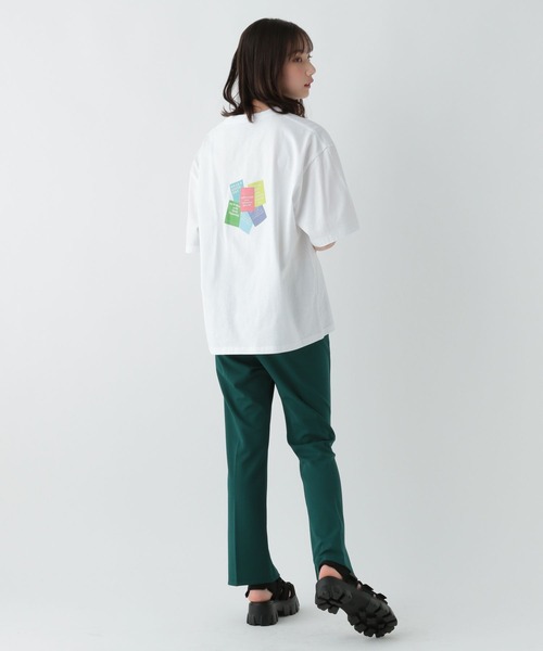 GLOBAL WORK（グローバルワーク）の「アカヌケグラフィックT半袖/AND YUA ANY/106440（Tシャツ/カットソー・キッズ・ピンク/キナリ/ホワイト系5/ブルー/イエロー/ホワイト系6/ホワイト系1/ホワイト系7/ブラック/グリーン・150cm/170cm/160cm）」の20枚目の写真
