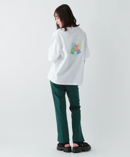 GLOBAL WORK（グローバルワーク）の「アカヌケグラフィックT半袖/AND YUA ANY/106440（Tシャツ/カットソー・キッズ・ピンク/キナリ/ホワイト系5/ブルー/イエロー/ホワイト系6/ホワイト系1/ホワイト系7/ブラック/グリーン・150cm/170cm/160cm）」の21枚目の写真