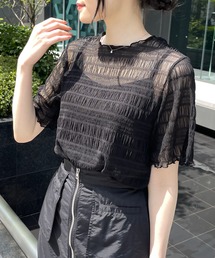 Meli rich | キャミ付き半袖トップス(Tシャツ/カットソー)