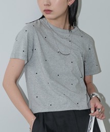 ハート刺繍コンパクトミニTシャツ