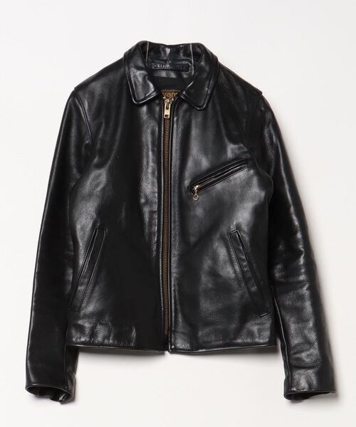 vanson ありがたかっ 黒 レザーボンバージャケット