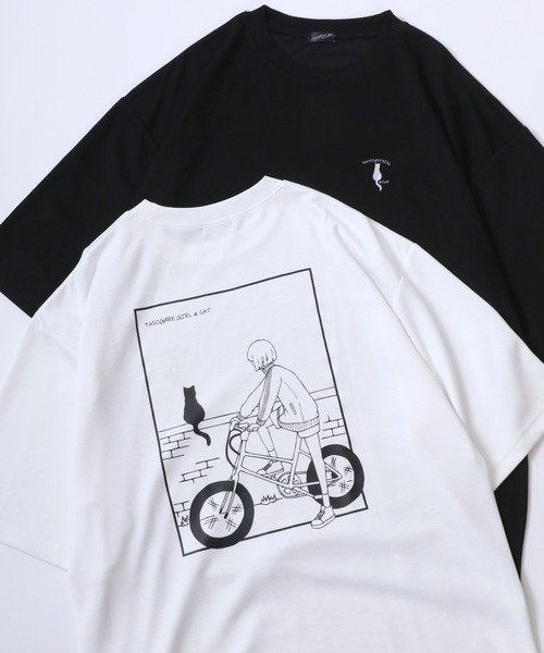 Pop Color Gear Back Print Tee ポップ配色ギアバックプリント半袖Tシャツ セール】Cool Touch Ponte Fabric The TASOGARE GIRL Back Print