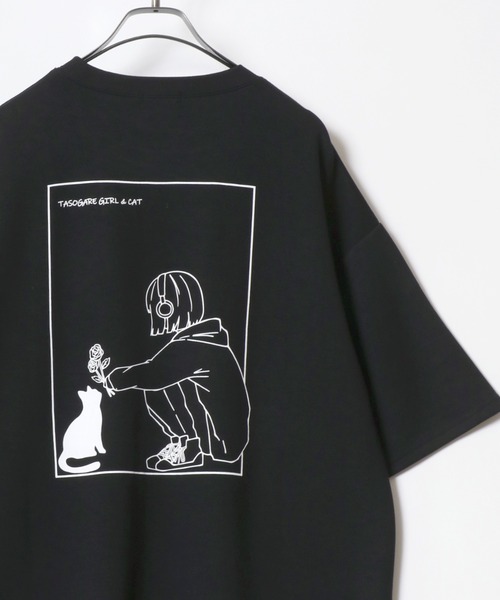※専用です※プリント柄(カットソー黒) セール】Cool Touch Ponte Fabric The TASOGARE GIRL Back Print T