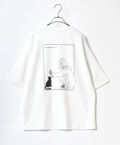 Pop Color Gear Back Print Tee ポップ配色ギアバックプリント半袖Tシャツ セール】Cool Touch Ponte Fabric The TASOGARE GIRL Back Print