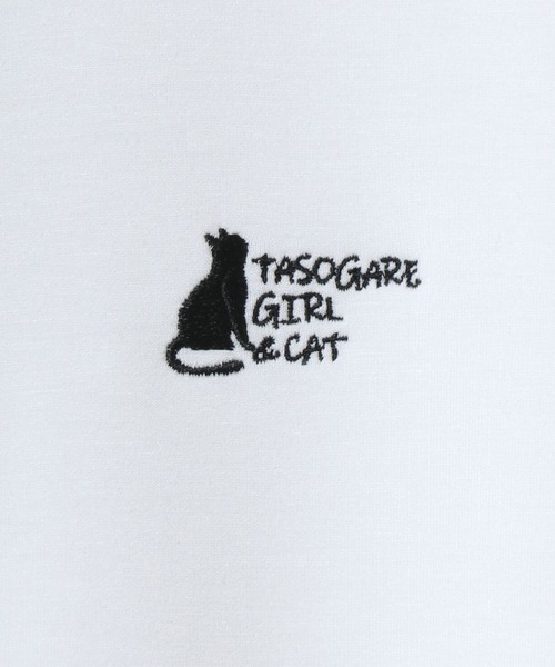 ANPAS（アンパス）の「Cool Touch Ponte Fabric The TASOGARE GIRL Back Print T-Shirt/ポンチ ガールプリント 半袖 Tシャツ バックプリント ワンポイント刺繍（Tシャツ/カットソー・メンズ・ホワイト系その他/ホワイト系その他3/ブラック系その他2/ブラック系その他/ホワイト系その他2/ブラック系その他3/ブラック系その他5/ブラック系その他4/ホワイト系その他5/ホワイト系その他4・M/L）」の22枚目の写真