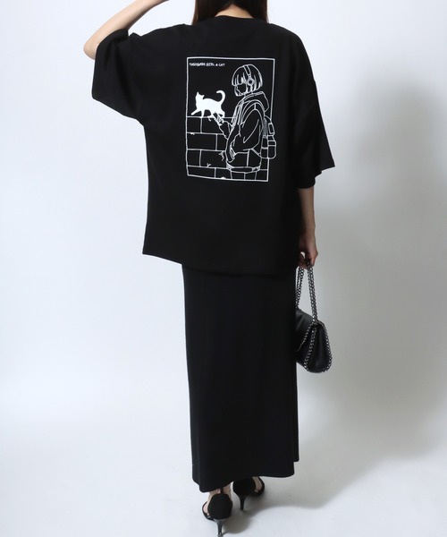 セール】Cool Touch Ponte Fabric The TASOGARE GIRL Back Print T