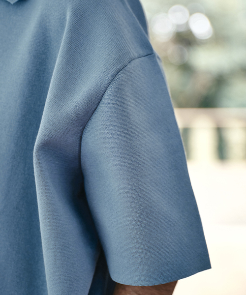 EDIFICE（エディフィス）の「16ゲージ  コンフィ ニットポロシャツ（ポロシャツ・メンズ・ピンク/チャコールグレー/グレー系その他/ブラック・LARGE/MEDIUM）」の22枚目の写真