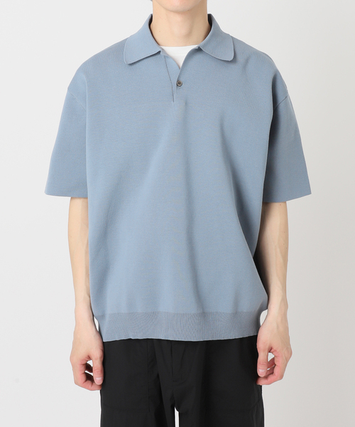 EDIFICE（エディフィス）の「16ゲージ  コンフィ ニットポロシャツ（ポロシャツ・メンズ・ピンク/チャコールグレー/グレー系その他/ブラック・LARGE/MEDIUM）」の11枚目の写真
