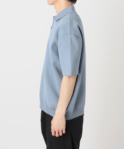 EDIFICE（エディフィス）の「16ゲージ  コンフィ ニットポロシャツ（ポロシャツ・メンズ・ピンク/チャコールグレー/グレー系その他/ブラック・LARGE/MEDIUM）」の10枚目の写真