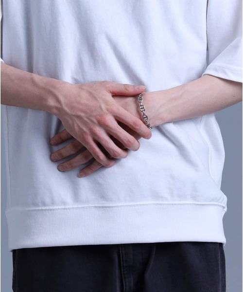 LION HEART（ライオンハート）の「【限定展開】“LH-1”アンカーチェーンバングル/サージカルステンレス（金属アレルギー対応）【LION HEART / ライオンハート】（バングル/リストバンド・メンズ・シルバー・ONE SIZE）」の8枚目の写真