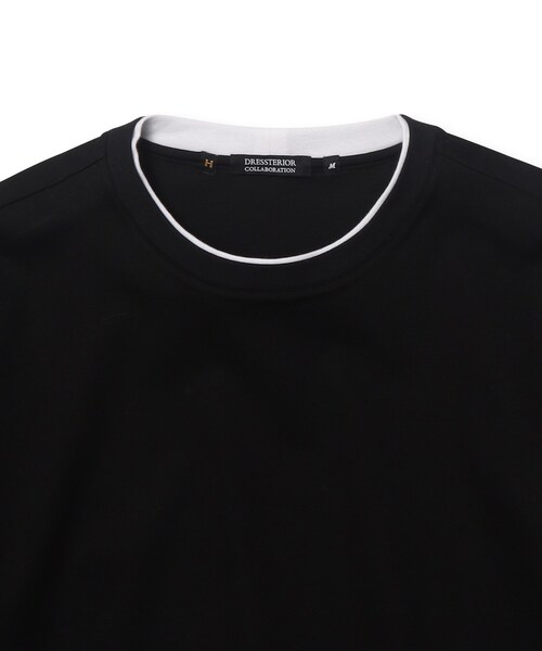 DRESSTERIOR(ドレステリア)の「◆【干場義雅×DRESSTERIOR】【接触冷感/抗菌防臭/消臭】レイヤードTシャツ(Tシャツ/カットソー・メンズ・ブラック・90/92/91/94)」の4枚目の写真