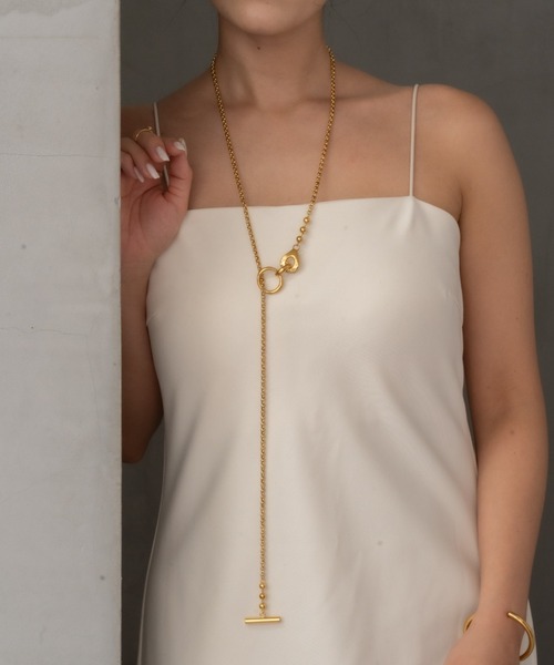 Lariat Geometric Necklace（ネックレス）｜ebine（エビネ）の 