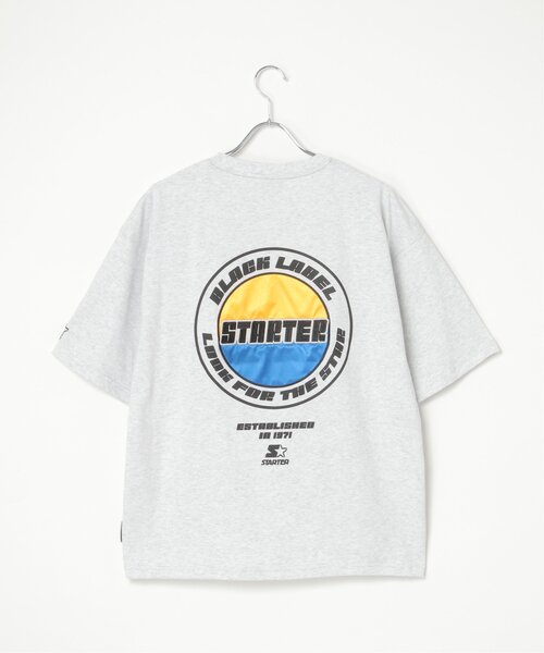 STARTER BLACK LABEL(スターターブラックレーベル)の「STARTER BLACK LABEL スターターブラックレーベル バックワッペンロゴTシャツ(Tシャツ/カットソー・メンズ・ホワイト/ブラック/オフホワイト/ダークグリーン・M/L/LL)」の18枚目の写真