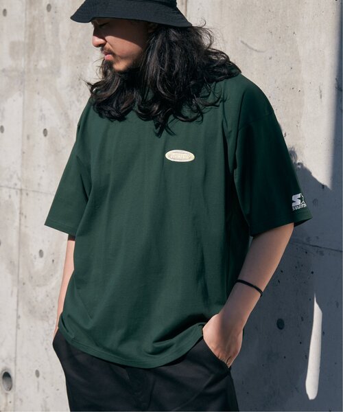 STARTER BLACK LABEL(スターターブラックレーベル)の「STARTER BLACK LABEL スターターブラックレーベル バックワッペンロゴTシャツ(Tシャツ/カットソー・メンズ・ホワイト/ブラック/オフホワイト/ダークグリーン・M/L/LL)」の12枚目の写真