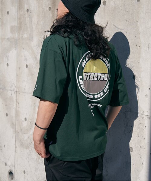 STARTER BLACK LABEL(スターターブラックレーベル)の「STARTER BLACK LABEL スターターブラックレーベル バックワッペンロゴTシャツ(Tシャツ/カットソー・メンズ・ホワイト/ブラック/オフホワイト/ダークグリーン・M/L/LL)」の11枚目の写真