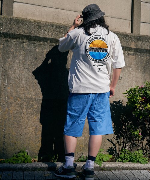 STARTER BLACK LABEL(スターターブラックレーベル)の「STARTER BLACK LABEL スターターブラックレーベル バックワッペンロゴTシャツ(Tシャツ/カットソー・メンズ・ホワイト/ブラック/オフホワイト/ダークグリーン・M/L/LL)」の7枚目の写真