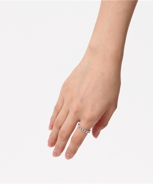 BEAUTY&YOUTH UNITED ARROWS(ビューティーアンドユースユナイテッドアローズ)の「BY メタルチェーンモチーフフリーリング◆(リング・レディース・ゴールド/シルバー・フリー)」の3枚目の写真