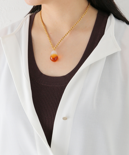 IENA(イエナ)の「【SANDRALEXANDRA/サンドラアレキサンドラ】GLASS CORD NL ネックレス(ネックレス・レディース・ベージュ・FREE)」の15枚目の写真