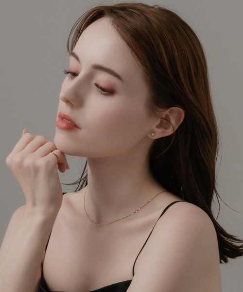 muku（ムク）の「金属アレルギー対応　ミニストーンピアス/サージカルステンレス/316L（ピアス（両耳用）・レディース・ゴールド/シルバー・FREE）」の6枚目の写真
