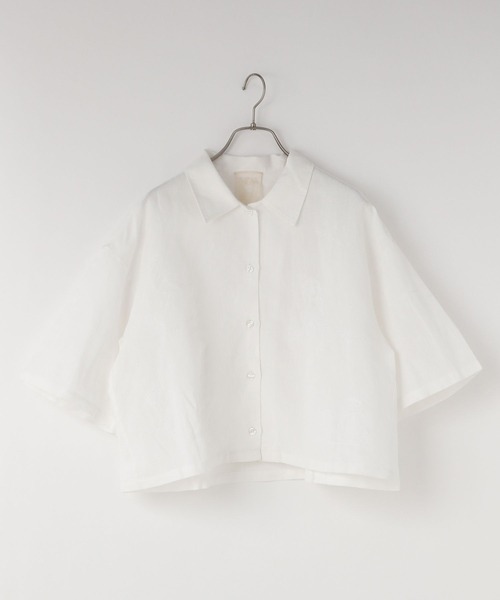 yuw(ユウ)の「シシュウシャツ/SS 113128(シャツ/ブラウス・レディース・ホワイト/ブラック・FREE)」の21枚目の写真