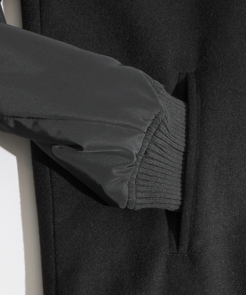 WEGO（ウィゴー）の「WEGO/ロングスタジャン（スタジャン・レディース・ブラック/グレー系その他・FREE）」の5枚目の写真