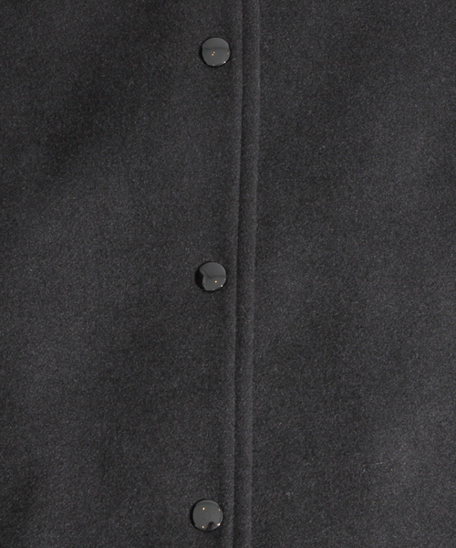 WEGO（ウィゴー）の「WEGO/ロングスタジャン（スタジャン・レディース・ブラック/グレー系その他・FREE）」の6枚目の写真