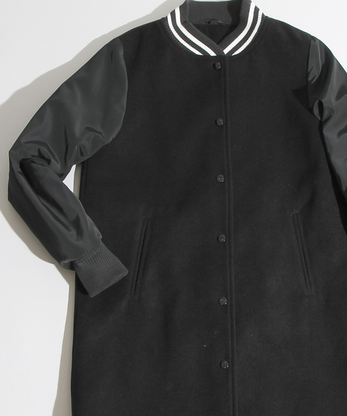 WEGO（ウィゴー）の「WEGO/ロングスタジャン（スタジャン・レディース・ブラック/グレー系その他・FREE）」の7枚目の写真