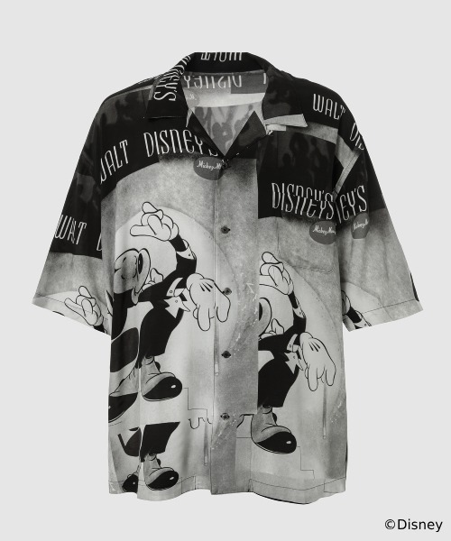 PORTER CLASSIC(ポータークラシック)の「DISNEY V/P PC ALOHA COLLECTION(シャツ/ブラウス・メンズ・ブラック・XS/L/M)」の1枚目の写真