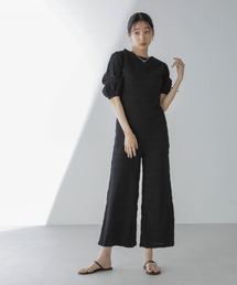 NANO universe(imjo[X)RITA ROW/Puffy sleeves jumpsuit(Tybg/I[o[I[)