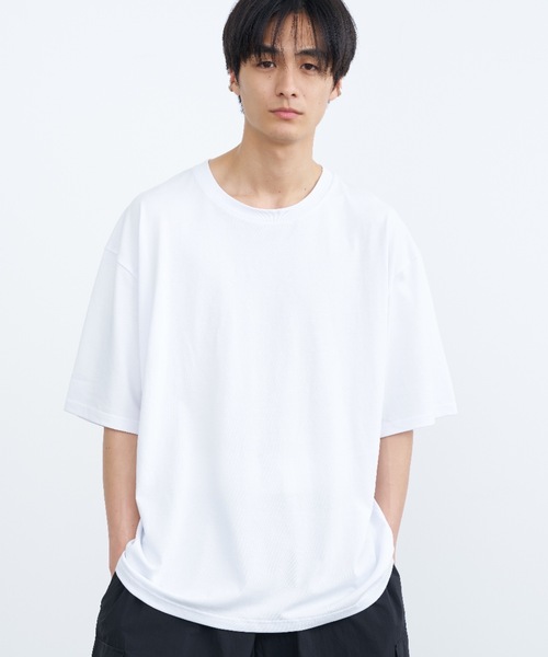SINSS（シンス）の「Dry touch loose t-shirt / ドライタッチルーズTシャツ（Tシャツ/カットソー・メンズ・ホワイト/ブラック/ネイビー・SMALL/MEDIUM/LARGE）」の2枚目の写真