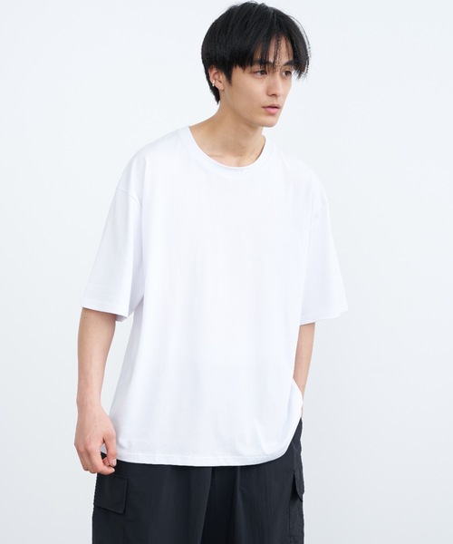 SINSS（シンス）の「Dry touch loose t-shirt / ドライタッチルーズTシャツ（Tシャツ/カットソー・メンズ・ホワイト/ブラック/ネイビー・SMALL/MEDIUM/LARGE）」の14枚目の写真