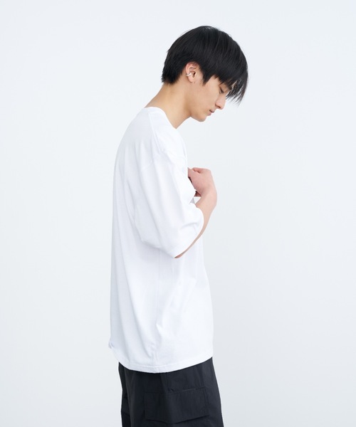 SINSS（シンス）の「Dry touch loose t-shirt / ドライタッチルーズTシャツ（Tシャツ/カットソー・メンズ・ホワイト/ブラック/ネイビー・SMALL/MEDIUM/LARGE）」の15枚目の写真