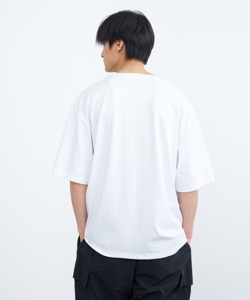 SINSS（シンス）の「Dry touch loose t-shirt / ドライタッチルーズTシャツ（Tシャツ/カットソー・メンズ・ホワイト/ブラック/ネイビー・SMALL/MEDIUM/LARGE）」の21枚目の写真