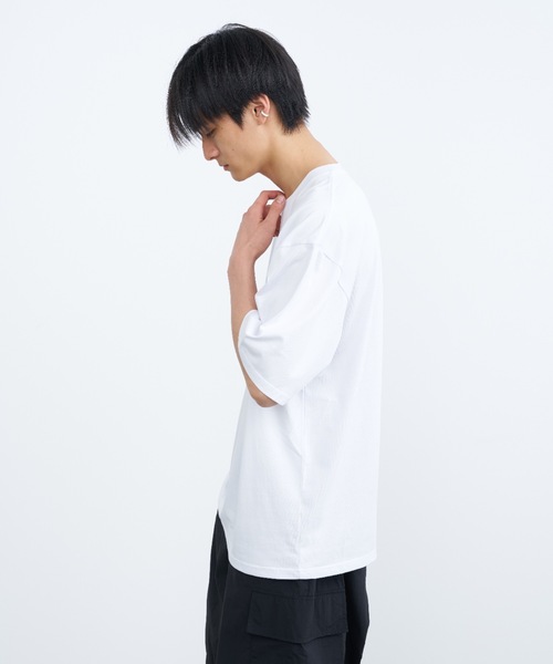 SINSS（シンス）の「Dry touch loose t-shirt / ドライタッチルーズTシャツ（Tシャツ/カットソー・メンズ・ホワイト/ブラック/ネイビー・SMALL/MEDIUM/LARGE）」の22枚目の写真